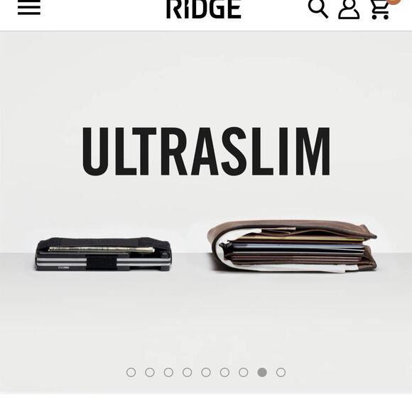 Ridge Wallet-Alaska Twilight w/Cash Strap~NEW*IN BOX*USA-Retail $95 - Picture 6 of 11